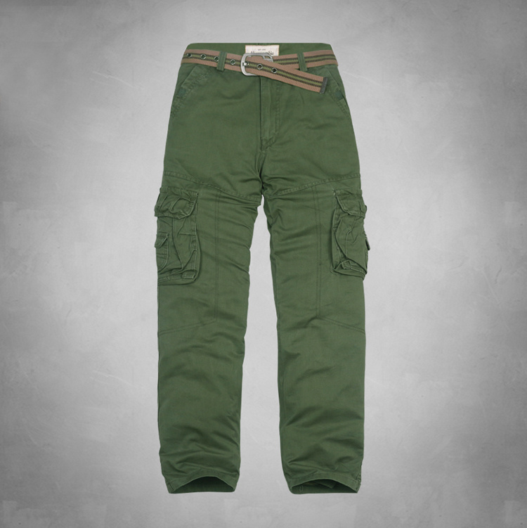 Abercrombie Fitch Hombres Chinos Pantalones Con Cinturón AF7426